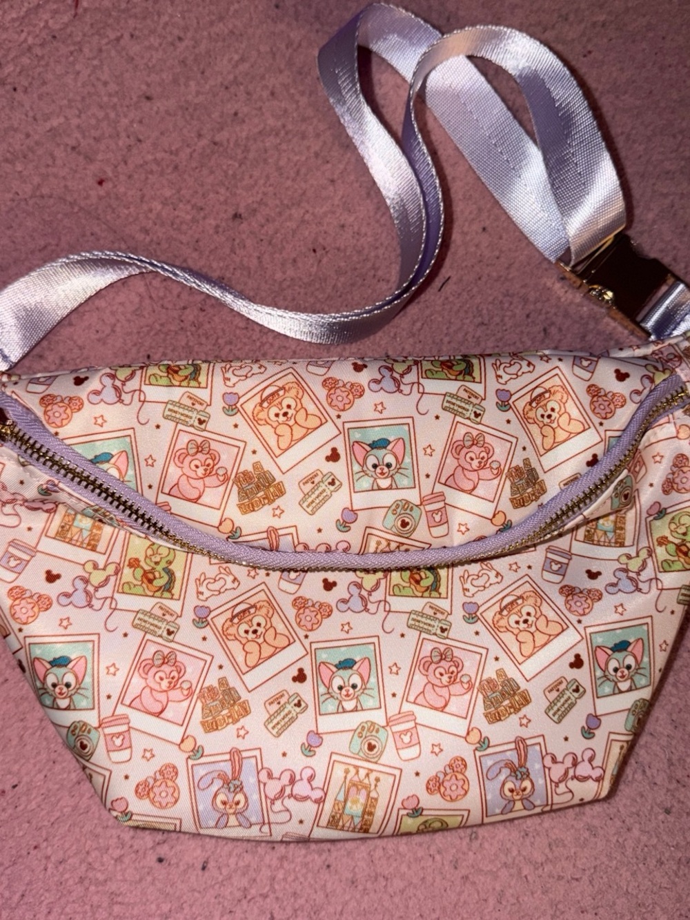 Juicy Couture Mini Crossbody Bag in Pastel Multi-Color Print